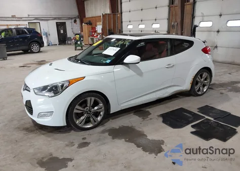 2012 Hyundai Veloster Base W/Red/Black from USA, damaged, VIN KMHTC6AD3CU080878